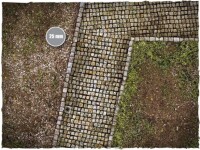 Deep Cut Studio Wargames Terrain Mat Cobblestone Streets 4x6
