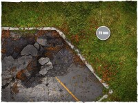 Deep Cut Studio Wargames Terrain Mat Walking Dead Town Tiles