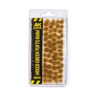 AK Interactive Mixed Green Tufts 6mm gallery