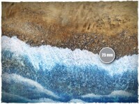 Deep Cut Studio Wargames Terrain Mat Beach 4x4 2