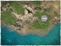 Deep Cut Studio Wargames Terrain Mat Islands 4x6 2