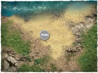 Deep Cut Studio Wargames Terrain Mat Islands 4x6 4
