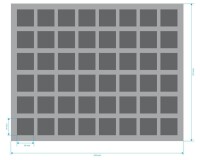 Full-Size Schaumstoff 70 mm (48 quadratische Fächer) 3