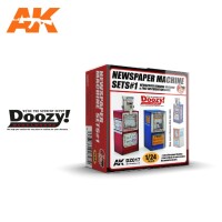Doozy Modelworks Newspaper Machine Set 1 1/24 2