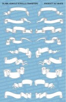 White Blank Vehicle Scrolls Decals gallery