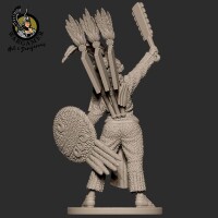 Atotoztli the Aztec Warrior 54mm 3