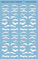 White Blank Vehicle Scrolls Small Decals gallery