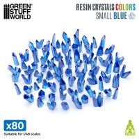Harzkristalle Blau klein 5