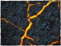 Deep Cut Studio Wargames Terrain Mat Inferno 4x4 3