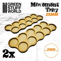 MDF Movement Trays 25mm x10 Skirmish gallery