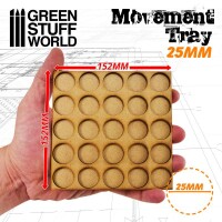 MDF Regimentsbases 25mm 5x5 Skirmish Lines 2