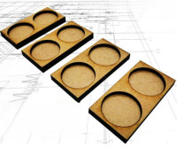 MDF Regimentsbases 25mm 2x1 Skirmish Lin gallery