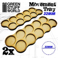 MDF Movement Trays 32mm x10 Skirmish 2