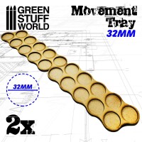 MDF Movement Trays 32mm x10 Skirmish 4