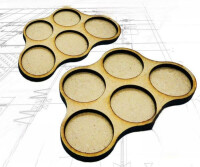 MDF Movement Trays 32mm x5 Skirmish gallery