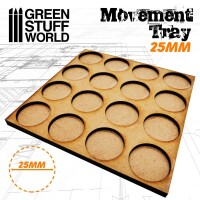 MDF Regimentsbases 25mm 4x4 Skirmish Lines 2