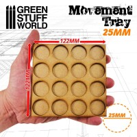 MDF Regimentsbases 25mm 4x4 Skirmish Lines 3