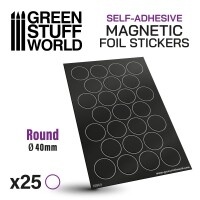 Magnetbases Rund 40mm 25x selbstklebend gallery