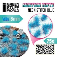 Martian Tufts Fluor Neon Stitch Blue 6mm gallery