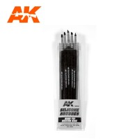 AK Interactive Silicone Brushes Hard Tip Medium Size (5) 2