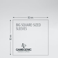 Gamegenic 50 Matte Big Square Board Game Sleeves 82x82mm Cle