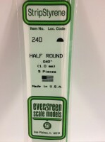 Evergreen 240 Plasticcart Half Round &em gallery