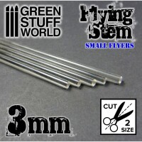 Acryl Stäbe Transparent 3mm rund 2