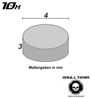 10 Neodym Magnete rund Ø 4x3mm gallery