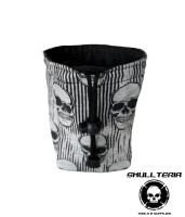 Würfelbeutel Grau mit Totenkopf / S gallery