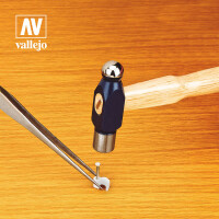 Vallejo Straight Tip Stainless Steel Tweezers 175mm 2