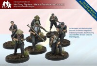 Viet Cong Fighters & Command 1/56 28mm 4