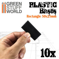Plastik Bases Eckig 25x50mm (10) 3