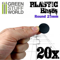 Plastik Bases Rund 25mm (20) 3