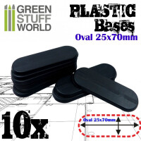 Plastik Bases Oval 25x70mm (10) gallery