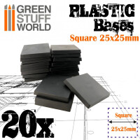 Plastik Bases Eckig 25x25mm (20) gallery
