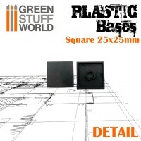 Plastik Bases Eckig 25x25mm (20) 2