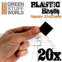 Plastik Bases Eckig 25x25mm (20) 3