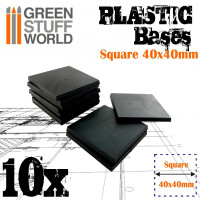 Plastik Bases Eckig 40x40mm (10)