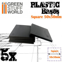 Plastik Bases Eckig 50x50mm (5)