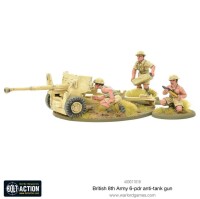 British 8th Army 6 Pounder AT Gun 28mm gallery