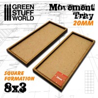 MDF Regimentsbases 20mm 8x3 Square Forma gallery