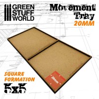 MDF Regimentsbases 20mm 5x5 Square Formation 2