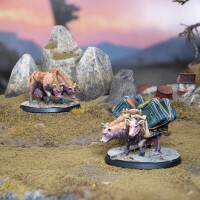 Fallout Wasteland Warfare Creatures Brahmin Herd Pack 3