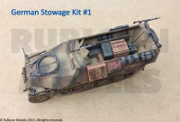 German Stowage Set 1 1/56 28mm 2