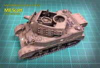 M8 Scott 75mm Howitzer Motor Carriage 1/56 28mm 2