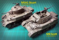 M8 Scott 75mm Howitzer Motor Carriage 1/56 28mm 4