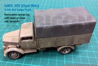 Sd.Kfz. 305 3-ton 4x2 Cargo Truck 1/56 28mm 4