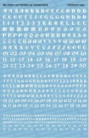 White Military Lettering 006 Decals gallery
