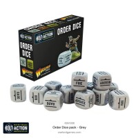 Bolt Action Orders Dice Pack - Grey (12) gallery