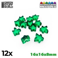 Meeples 16x16x8mm Grün (12) gallery